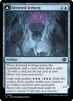 Inverted Iceberg/Titan 60 LCI MTG Blue Artifact Common Creature Golem Campbell - Image 1