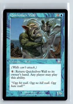 (2X) Quicksilver Wall Prophecy Uncommon - MTG Magic the Gathering Card - Image 1