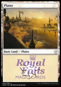 Plains 252 2x FOIL DOM MTG Dominaria Basic Land MINT white - Image 1