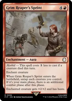 Grim Reaper's Sprint - Universes Beyond: Fallout - 0058 - MTG - NM - Rare - Image 1