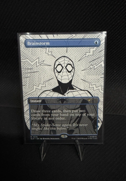 💥MTG Brainstorm (7016) *Non-Foil* Inked Secret Lair: Spider-Man Chase Card NM💥 - Image 1