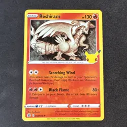 Reshiram 002/025 Celebrations Holo Pokemon - Image 1