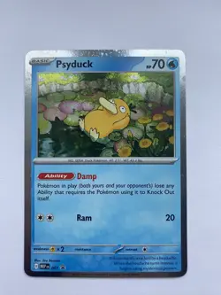 Pokemon TCG Psyduck MEP 007 - Mega Evolutions Triple Blister Promo (NM/M) - Image 1
