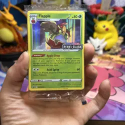 Pokemon Stamped Promo SWSH Rebel Clash Flapple SWSH022 - Sealed - Image 1