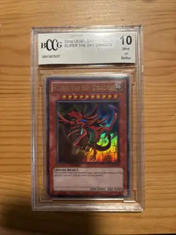 2010 Yu-Gi-Oh Yugioh Legendary Collection Slifer The Sky Dragon BCCG 10 Mint - Image 1