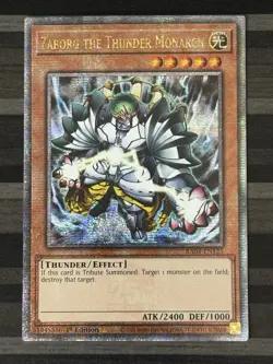 Yugioh | Zaborg the Thunder Monarch | RA04 | Quarter Century Rare | 1st | NM - Image 1