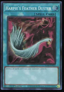 Yugioh Harpie's Feather Duster EGO1-EN022 1st Super Rare - Image 1