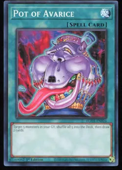 YUGIOH Pot of Avarice EGO1-EN026 1st ed Near-Mint NM - Image 1