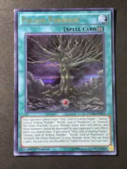 Yugioh Fallen Paradise DUSA-EN031 Ultra Rare 1st Ed LP - Image 1