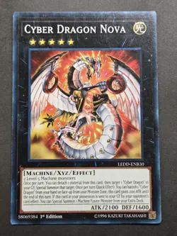Yugioh Cyber Dragon Nova LEDD-ENB30 Common 1st Ed LP - Image 3