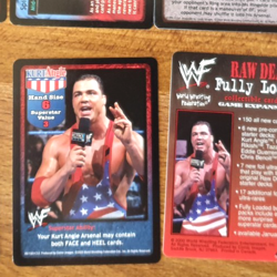 WWF RAW DEAL KURT ANGLE FULLY LOADED Promo Card # XX/150 CCG 2000 - Image 1