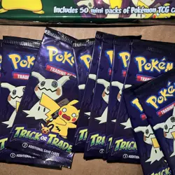 Nintendo Pokemon TCG Trick or Trade BOOster Bundle - 67 Packs Cards New - Image 2