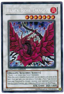 Yu-Gi-Oh Card - CT05-EN003 - BLACK ROSE DRAGON (secret rare holo) - NM - Image 1