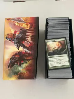 Lot of Magic the Gathering Cards with Ixalan Deck Box - Image 1