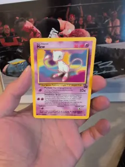 Pokemon Card BLACK STAR PROMO WOTC Vintage 2000 MEW 8 - Image 1