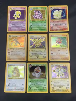 Vintage Pokemon Cards Rare Holo Lot WOTC 1999 MP/HP - Image 1