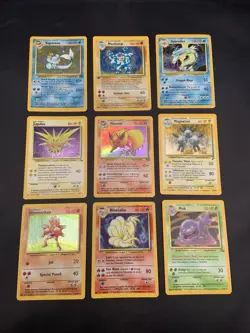 Vintage Pokemon Cards Rare Holo Lot WOTC Era Only - Image 1
