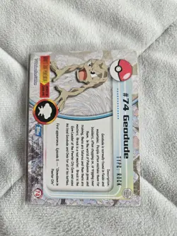 Geodude #74 Topps Series 1 Blue Back Card Non Holo - Image 2