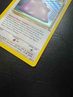 Pokemon TCG Ditto 3/62 Fossil Holo Rare Unlimited Trading Card LP Condition - Image 2