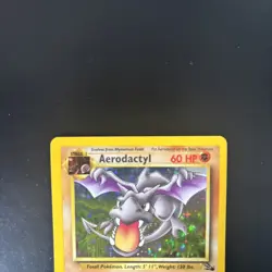 1999 Aerodactyl Pokemon Card Holo Fossil Set 1/62 WOTC - Image 2