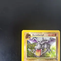 1999 Aerodactyl Pokemon Card Holo Fossil Set 1/62 WOTC - Image 3