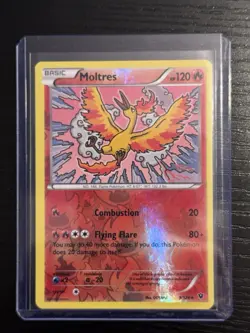 Pokemon Moltres TCG Reverse Holo Card 9/124 Fates Collide Rare 🔥 - Image 1