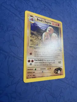 Pokemon Card Brock's Dugtrio Gym Challenge Rare 22/132 - EX / NM - Image 2