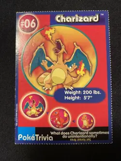 Charizard #06 Pokemon Card TCG Burger King Poketrivia - Image 1