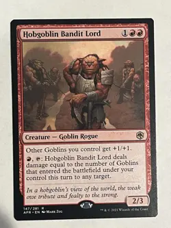 Hobgoblin Bandit Lord NM Adventures in the Forgotten Realms MTG - Image 1