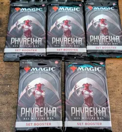 Magic the Gathering - Phyrexia: All Will Be One Set Booster Packs Lot Of 5 - Image 1