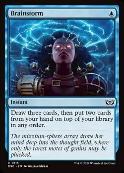 1 x Brainstorm - Commander: Duskmourn: House of Horror - NM-Mint - MTG - Image 1