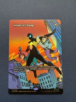 MTG Winds of Change (Borderless) - Marvel Universe Eternal-Legal (MAR) NM Foil - Image 1