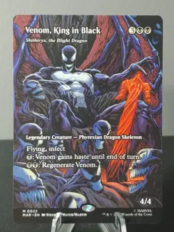 0022 Venom, King in Black Borderless Magic The Gathering Spider-Man - Image 1