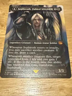 MTG - Sephiroth, Fabled SOLDIER - borderless nonfoil - 0317 - Near mint - Image 1