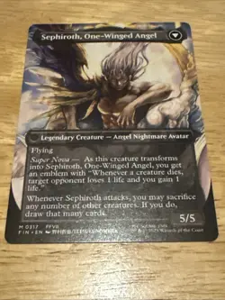 MTG - Sephiroth, Fabled SOLDIER - borderless nonfoil - 0317 - Near mint - Image 2