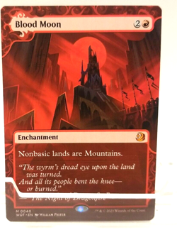 MTG Blood Moon 0040 Wilds of Eldraine Mythic Showcase Extended Art Near Mint+ - Image 1