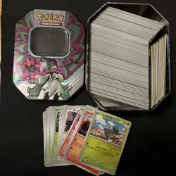 Pokemon TCG Random 300+ Card Bulk Japanese (Base, Holo) with Tin - Image 1