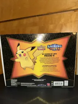 Pokemon TCG Shining Fates Pikachu V 5 Box Collection 4 Booster Pack NEW SEALED - Image 2