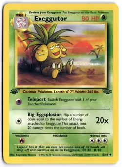 Pokemon 1st Edition Exeggutor Uncommon Jungle 35/64 NM - Image 1