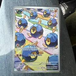 2025 Pokemon SV White Flare Roggenrola Illustration Rare #127/086 - Image 1