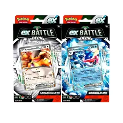 Pokemon Greninja and Kangaskhan ex Battle Deck Sealed New Set of 2 - Image 1
