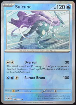 Pokemon TCG Suicune 024/131 Prismatic Evolutions Poke Ball Reverse Holo - NM - Image 1