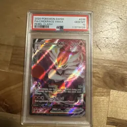 Graded PSA 10 2020 Pokemon SWSH FA/Cinderace VMax Rebel Clash #036 - Image 1
