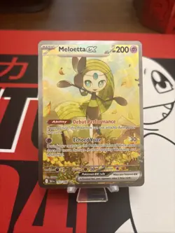Pokemon TCG Meloetta EX 167/086 Black Bolt SIR Full Art Secret Rare Near Mint - Image 1