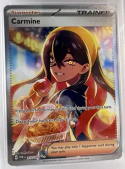 CARMINE 217/167 2024 Pokemon Twilight Masquarade En SIR PSA 9 MINT - Image 2