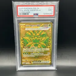 Teal Mask Ogerpon ex # 177/131 | Pokemon TCG Prismatic Evolutions | PSA 9 MINT - Image 3