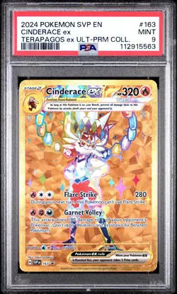 2024 POKEMON SVP EN-SV BLACK STAR PROMO #163 CINDERACE EX PSA 9 - Image 1