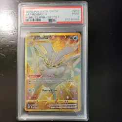 PSA 9 2020 POKEMON SWORD & SHIELD REBEL CLASH SECRET #204 FULL ART/FROSMOTH - Image 1