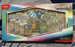 ✨Lucario & Tyranitar EX✨ {Prismatic Evolutions} Pokemon Premium Collection Box - Image 1
