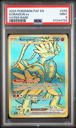 Pokemon TCG Scarlet & Violet Paldean Fates Koraidon Ex 245/091 PSA 9 (Mint) - Image 1